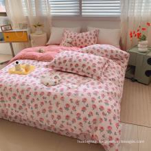 Flower language expresses feelings cotton bedding set